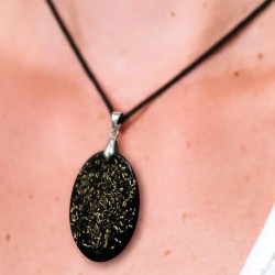 Pendentif de protection Shungite ovale