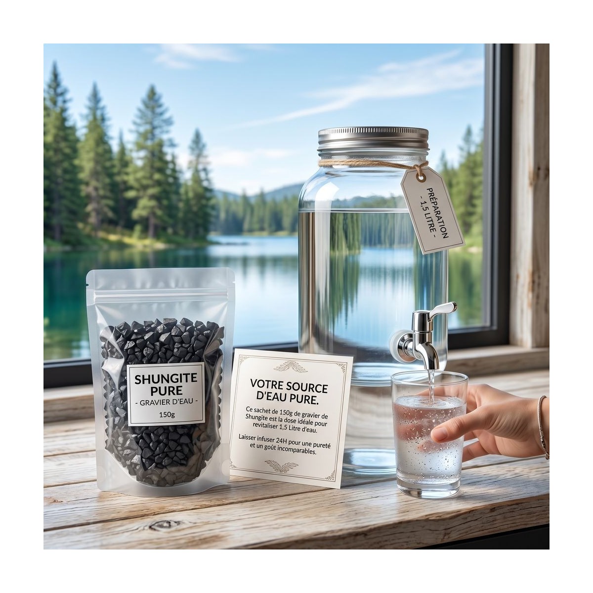 EAU DE SHUNGITE CRISTAL - EAU PURE