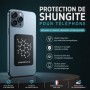 Plaque de protection téléphone Shungite rectangulaire adhésive
