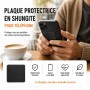 Plaque de protection téléphone Shungite rectangulaire adhésive