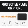 Plaque protection téléphone shungite rectangle - Adhésive - Casa d'éveil.fr