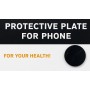 Plaque protection téléphone shungite ronde - Adhésive -