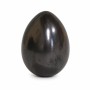 Oeuf de Shungite 6cm avec support en Shungite Brut