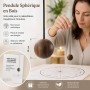 Pendule bois sphérique neutre 30mm