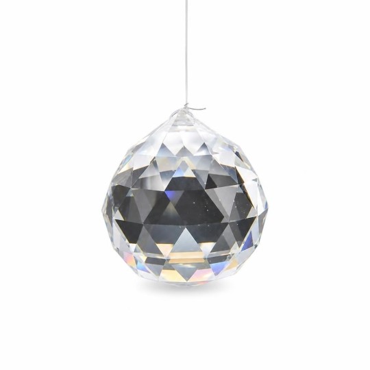 Boule de cristal Feng Shui facetté 50mm x2  - Attrape-soleil - Sun-Catcher
