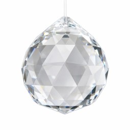 Boule de cristal Feng Shui facetté 68mm x2 - Attrape-soleil - Sun-Catcher
