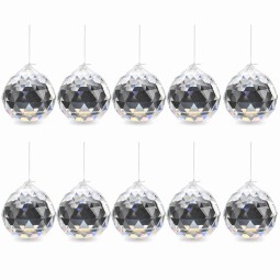 Boule de cristal Feng Shui facetté 30mm x10 - Attrape-soleil - Sun-Catcher