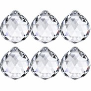 Boule de cristal Feng Shui facetté 40mm x6