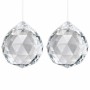 Boule de cristal Feng Shui facetté 68mm x2